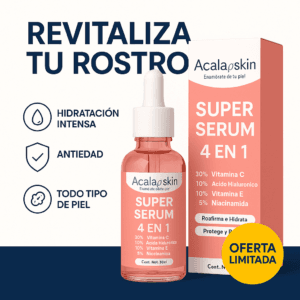 🔬 DermaGlow 4X – Serum Profesional Antiarrugas y Antimanchas